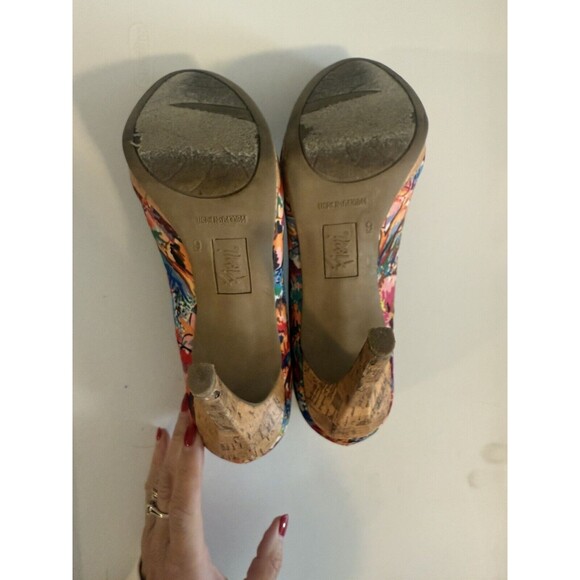 Fioni multi-colored heels size 9 Heels Stiletto Pump Style - Picture 4 of 6